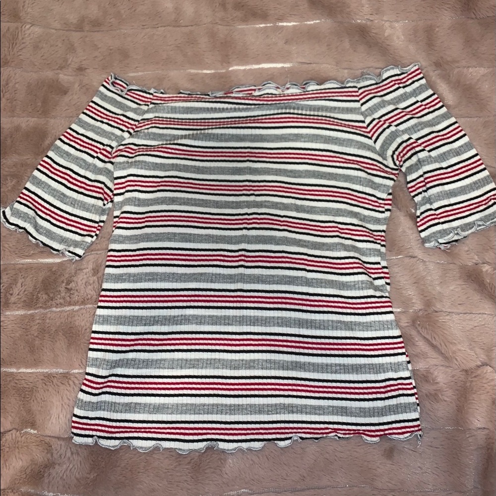 off the shoulder crop top